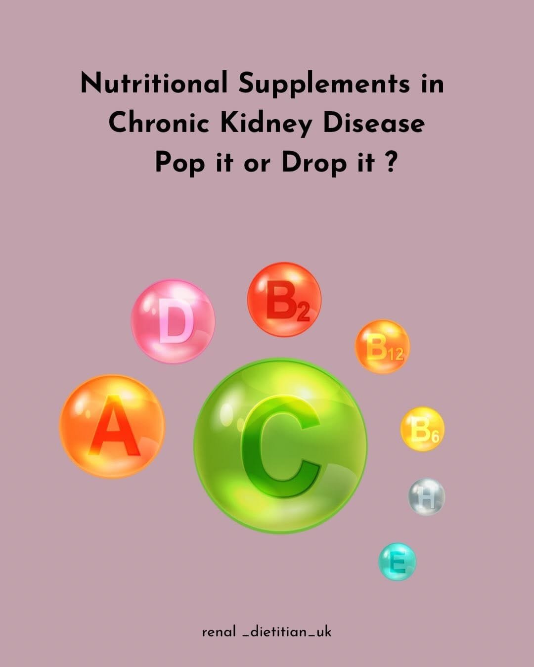 Original guide cover: Nutritional supplements: pop it or drop it?