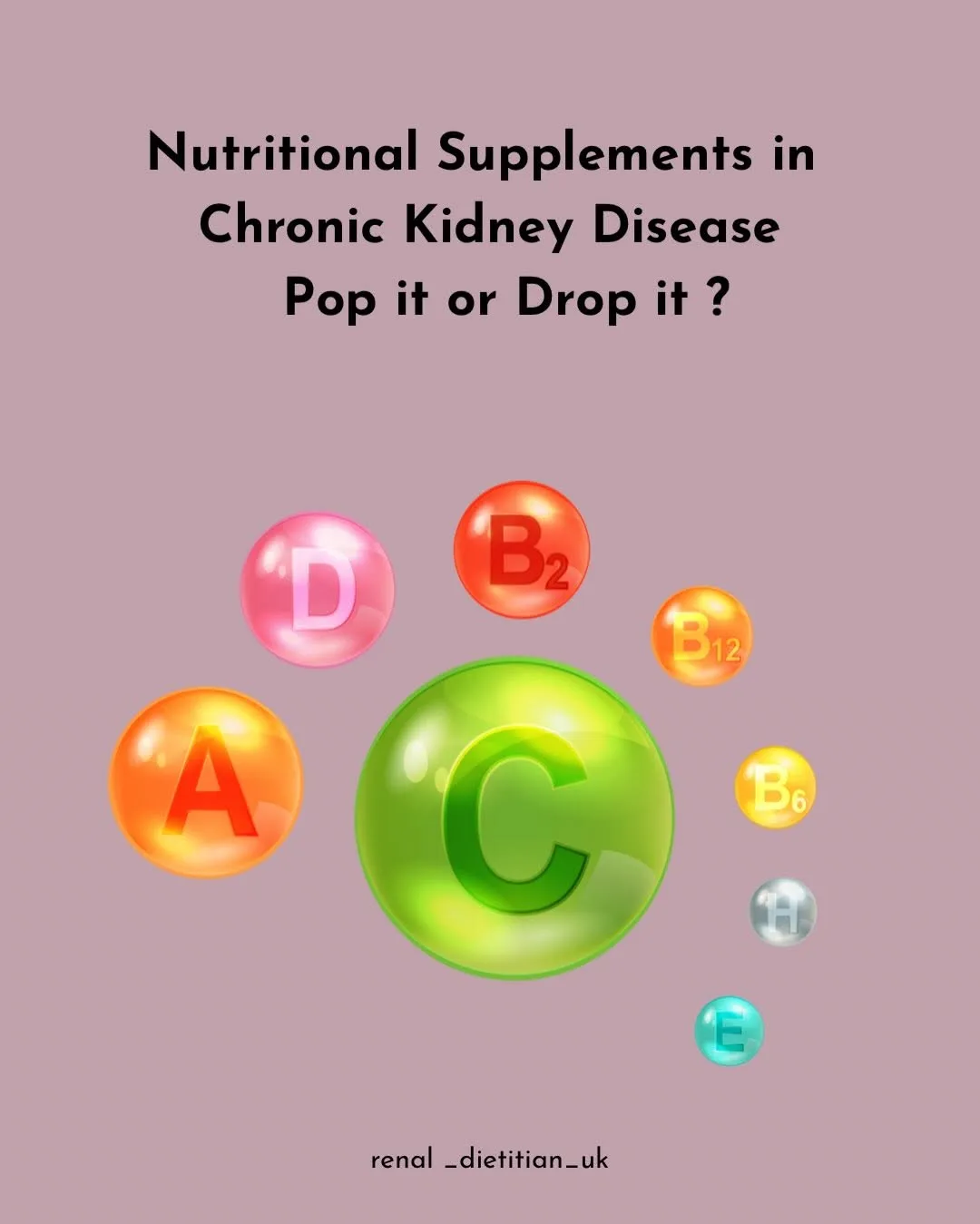 Original guide cover: Nutritional supplements: pop it or drop it?