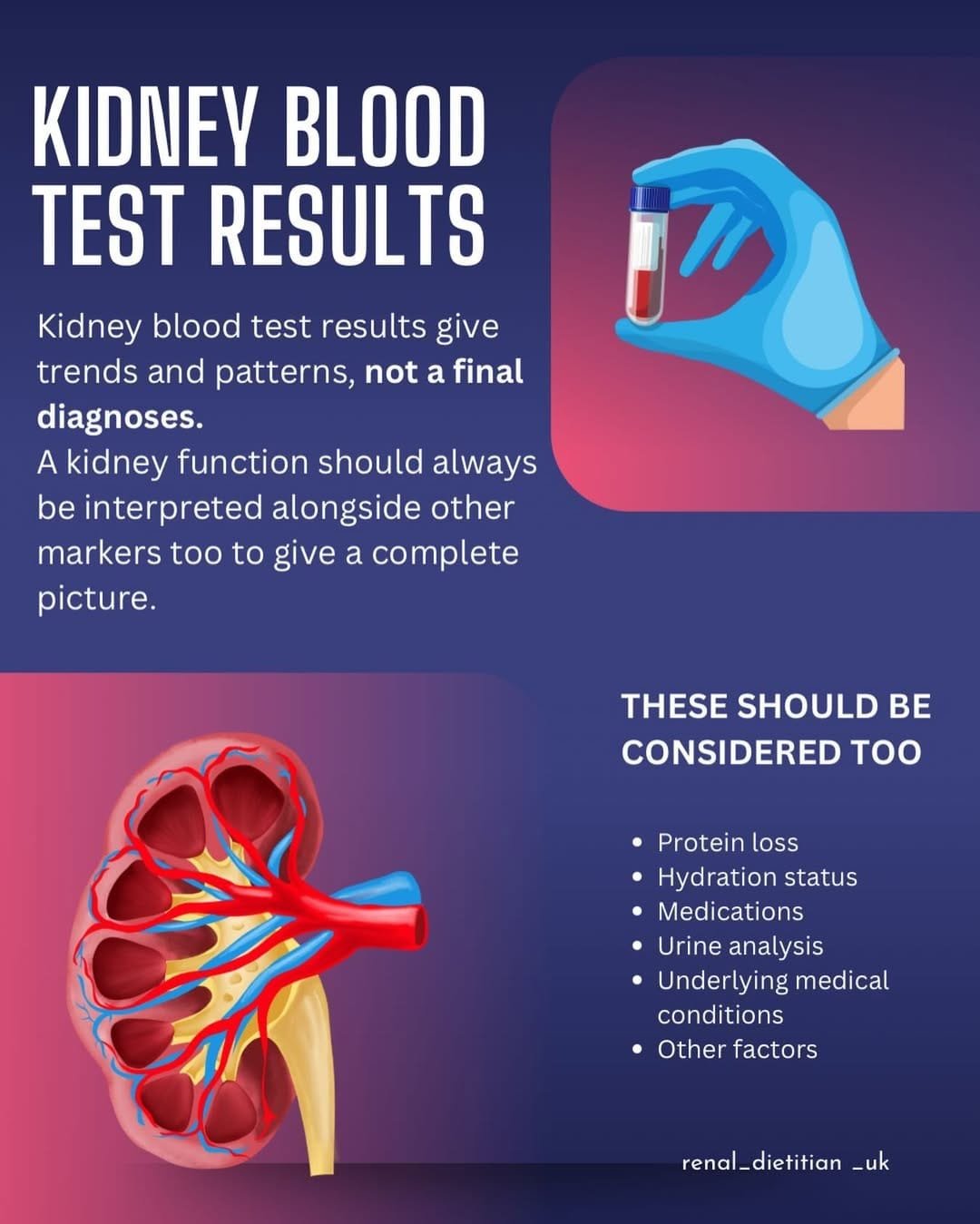 Original guide cover: Understanding kidney blood test results